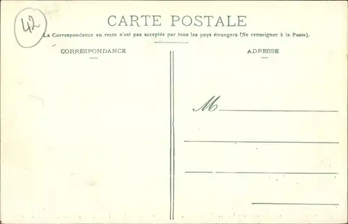 Ak Roanne Loire, Grand Concours Musical International 1908, Rue du Lycée