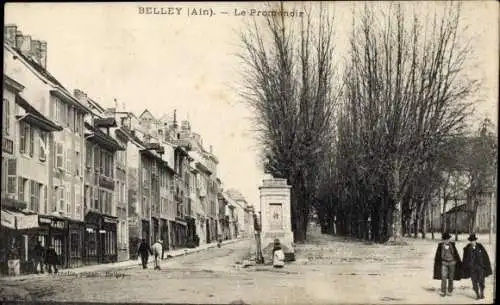 Ak Belley Ain, Promenade, Straßenpartie