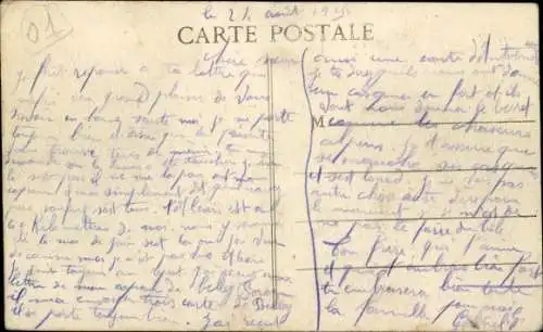 Ak Belley Ain, Promenade, Straßenpartie