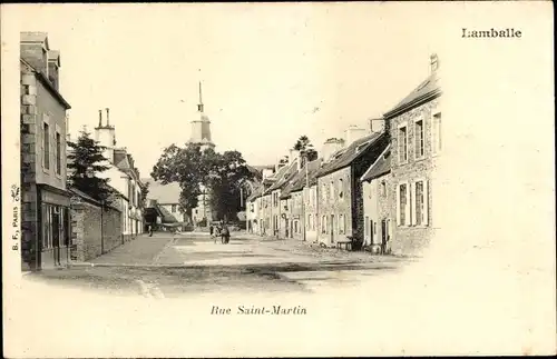 Ak Lamballe Côtes d’Armor, Rue Saint Martin