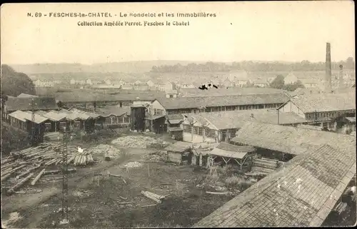 Ak Fesches le Châtel Doubs, Le Rondelot et les Immobilieres