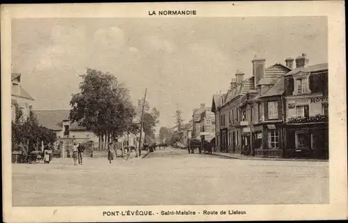 Ak Pont-l'Évêque Eure, Saint-Mélaine, Route de Lisieux