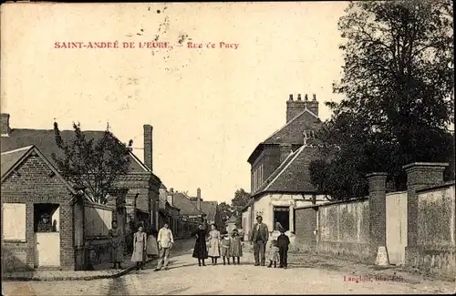 Ak Saint André de l'Eure Eure, Rue de Pacy
