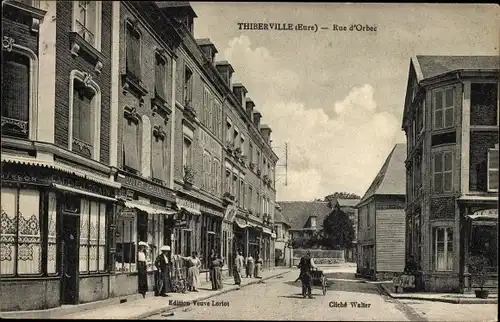 Ak Thiberville Eure, Rue d'Orbec