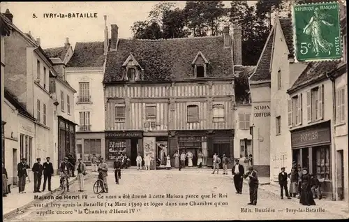 Ak Ivry la Bataille Eure, Maison de Henri IV