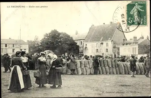 Ak Le Neubourg Eure, Halle aux grains