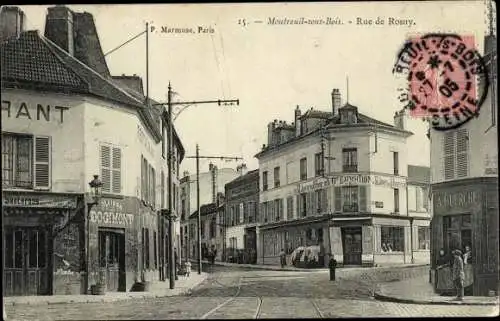 Ak Montreuil sous Bois Seine Saint Denis, Rue de Rosny