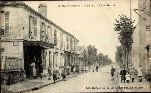 Ak Bondy Seine Saint Denis, Rue du Chene Rond