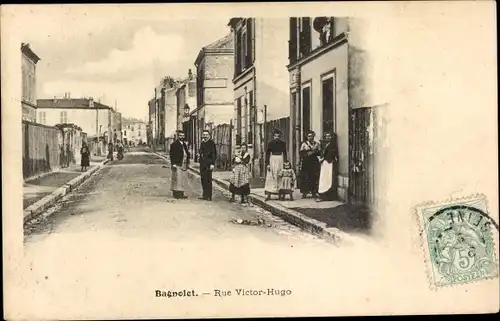 Ak Bagnolet Seine Saint Denis, Rue Victor Hugo