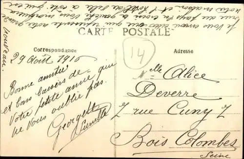 Ak La Delivrande Calvados, Grande Rue