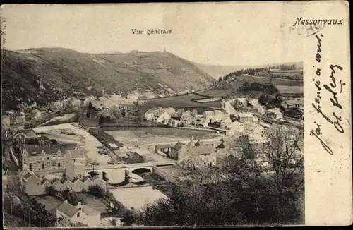 Ak Nessonvaux Trooz Wallonien Lüttich, Vue generale, Panorama