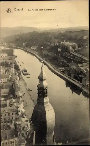 Ak Dinant Wallonien Namur, La Meuse vers Anseremme