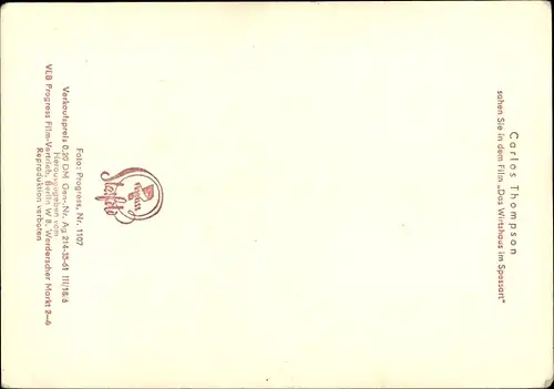 Ak Schauspieler Carlos Thompson, Portrait, Gitarre