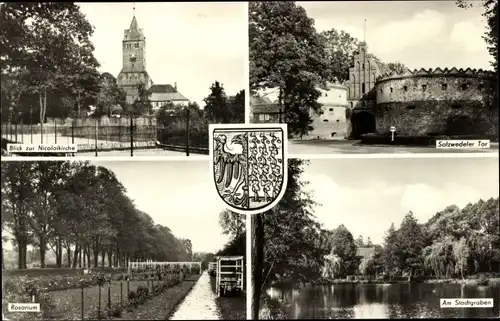 Wappen Ak Gardelegen in der Altmark, Rosarium, Salzwedeler Tor