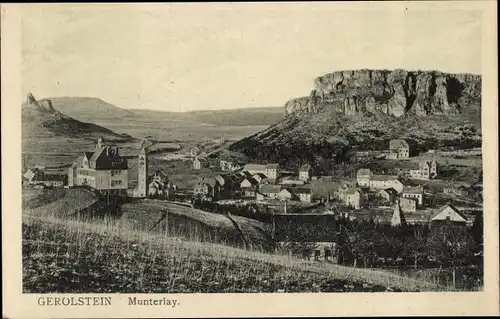 Ak Gerolstein in der Eifel, Munterlay, Panorama