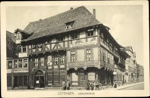 Ak Göttingen in Niedersachsen, Junkerhaus, Fachwerkhaus