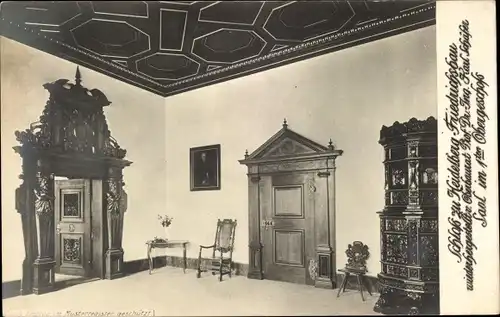 Ak Heidelberg am Neckar, Schloss zu Heidelberg, Friedrichsbau, Saal im 1. Obergeschoss