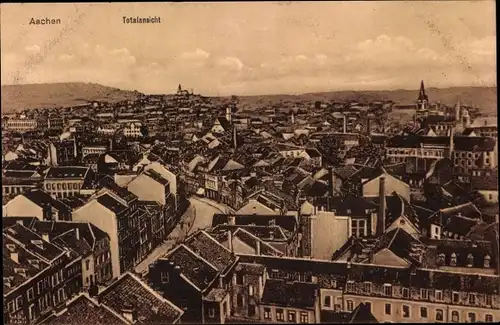 Ak Aachen in Nordrhein Westfalen, Totalansicht