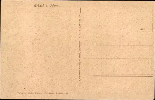 Ak Erbach im Odenwald Hessen, Panorama
