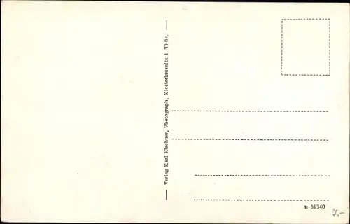 Ak Bad Klosterlausnitz in Thüringen, Ernst Agnes Heim, Gartenpartie, Fahne am Mast