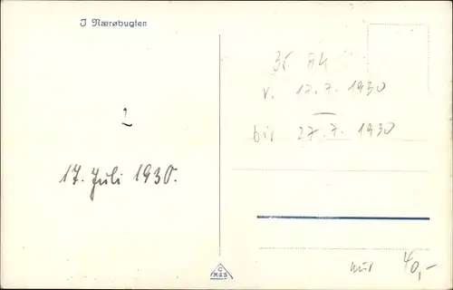 Ak Naerobugten Norwegen, Fjord, Dampfer