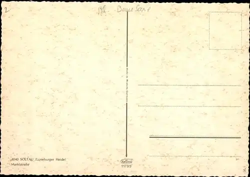 Ak Soltau Lüneburger Heide Niedersachsen, Marktstraße, Straßenpartie, Geschäfte