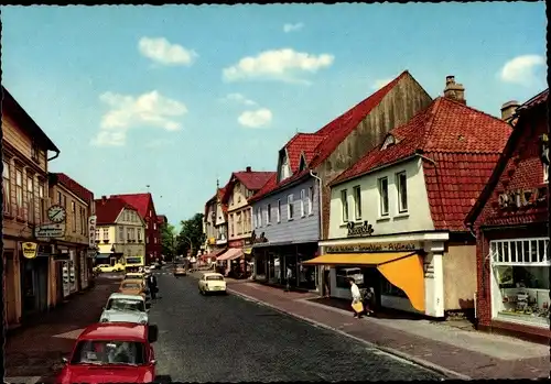 Ak Soltau Lüneburger Heide Niedersachsen, Marktstraße, Straßenpartie, Geschäfte