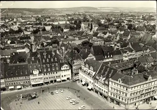 Ak Naumburg an der Saale, Blick von der Wenzelskirche auf den Wilhelm-Pieck-Platz