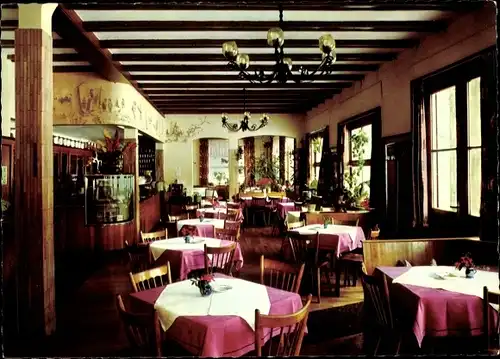 Ak Mummelsee Seebach im Schwarzwald Baden, Berghotel Mummelsee