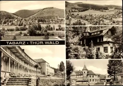 Ak Tabarz, Cabarz, FDGB-Erholungsheim Theo Neubauer, Erholungsheim IG Wismut, Hotel Deutscher Hof