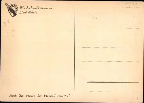 Ak Wiesbaden Biebrich in Hessen, Sektkellerei Henkell und Co., Blick in den Ehrenhof