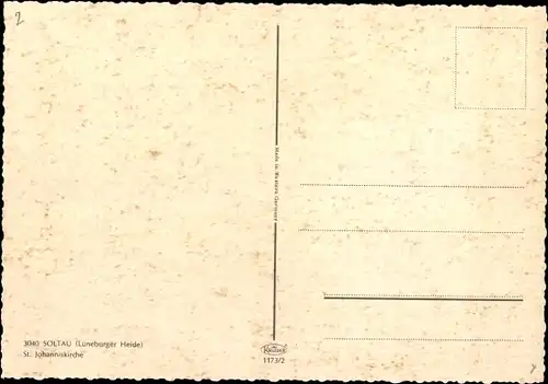 Ak Soltau Lüneburger Heide Niedersachsen, St. Johanniskirche, Geschäft