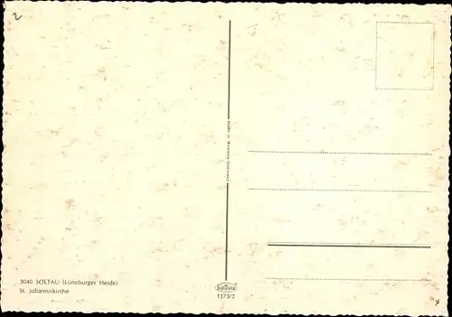 Ak Soltau Lüneburger Heide Niedersachsen, St. Johanniskirche, Geschäft