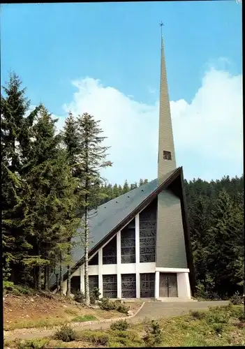 Ak Mummelsee Seebach im Schwarzwald Baden, St. Michaelskapelle