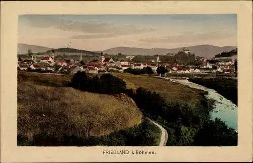 Ak Frýdlant v Čechách Friedland in Böhmen Reg Reichenberg, Gesamtansicht