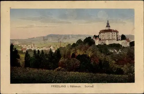 Ak Frýdlant v Čechách Friedland in Böhmen Reg Reichenberg, Schloss Friedland