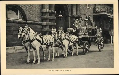 Ak Irish State Coach, Kutsche, Pferde