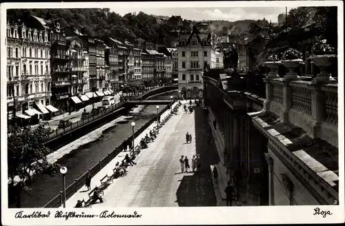 Ak Karlovy Vary Karlsbad Stadt, Mühlbrunnen Kolonnade