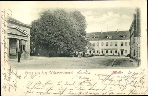 Ak Dresden Pillnitz, Schlossrestaurant
