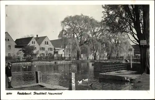 Ak Naundorf Radebeul Sachsen, Teich