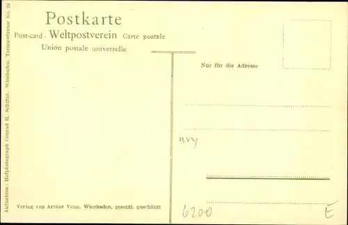 Ak Wiesbaden in Hessen, Weinsalon im Kurhaus, Restaurant, Kronleuchter, Deckenverziehrung