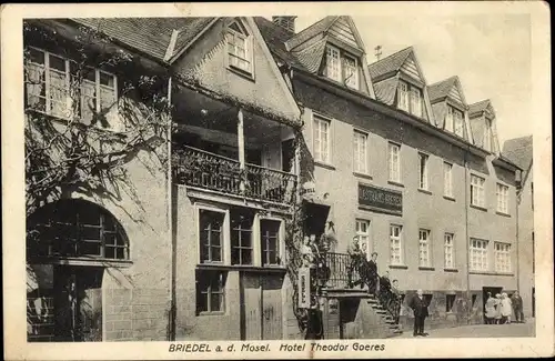 Ak Briedel an der Mosel, Hotel Theodor Goeres