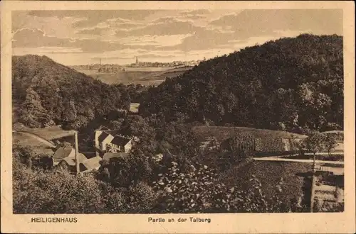 Ak Heiligenhaus in Nordrhein Westfalen, Partie an der Talburg