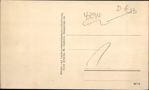 Ak Issum am Niederrhein, Partie am Postamt