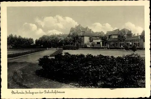 Ak Sterkrade Oberhausen am Rhein, Anlagen an der Bahnhofstraße