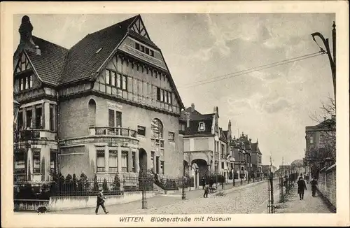 Ak Witten an der Ruhr, Blücherstraße mit Museum