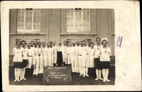Foto Ak Halver in Westfalen, Bezirksturnfest 1922, Sieger Brügger Turnverein EV