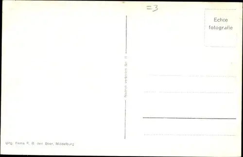 Ak Middelburg Zeeland Niederlande, St. Joris, Zerstörungen