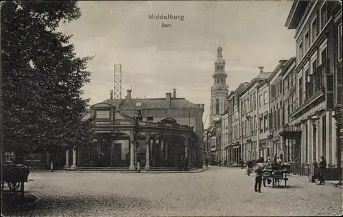 Ak Middelburg Zeeland Niederlande, Dam