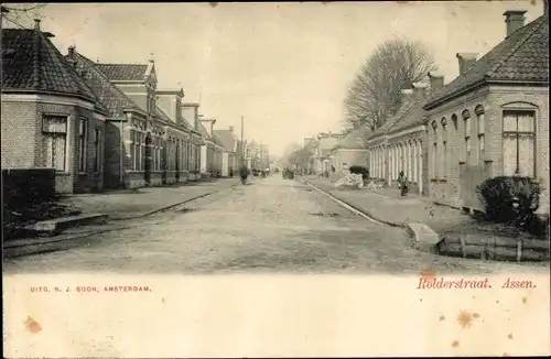 Ak Assen Drenthe Niederlande, Rolderstraat